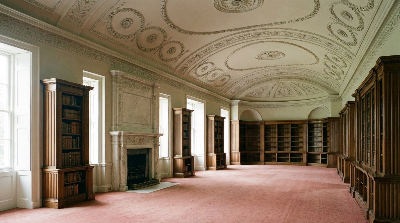 The Adam Library at Kenwood House, by Robert Adam 1767–1769